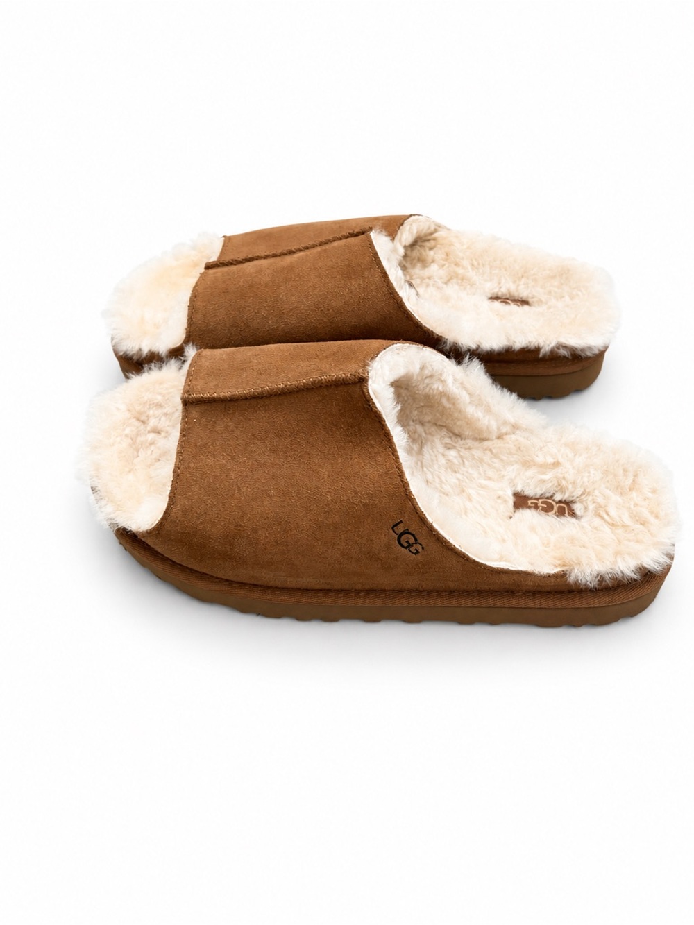Womens UGG® Greenport Slide Sandal - Chestnut